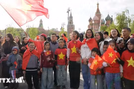 Expatriés vietnamiens en Fédération de Russie. Photo : VNA