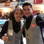 Trân Quyêt Chiên (à gauche) et Nguyên Trân Thanh Tu ont aidé le Vietnam à remporter le championnat du monde. Photo : DBU