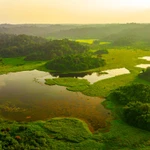 Lac Bàu Sâu, dans le parc national de Cat Tiên, province de Dông Nai. Photo : VNA