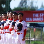 L'équipe vietnamienne de baseball, sous la direction de l'entraîneur sud-coréen Park Hyo-chul. 