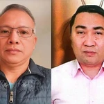 Lê Trung Khoa (à droite) et Nguyên Van Dài. Photo : VNA