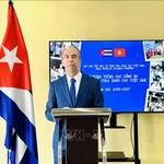 L’ambassadeur de Cuba au Vietnam, Rogelio Polanco Fuentes, lors de la conférence de presse, à Hanoi, le 22 décembre. Photo : VNA