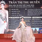 Trân Thi Thu Huyên, Miss Heritage Vietnam 2026, représentera le Vietnam lors de ce concours de beauté international. Photo : VNA