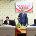 Le président de l’Assemblée nationale, Trân Thanh Mân, s’exprime lors de la cérémonie, à Hanoi, le 10 février. Photo : VNA
