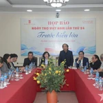 La conférence de presse sur la Journée de la poésie. Photo: qdnd.vn