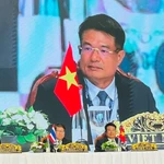 Le procureur général du Parquet populaire suprême du Vietnam, Nguyên Huy Tiên lors de la cérémonie de signature de la Déclaration de Sanur Bali. Photo : VNA
