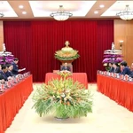 Vue de la réception, à Hanoi, le 3 décembre. Photo : VNA