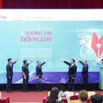 Inauguration de la page web officielle de la 11e édition du Prix national de la presse d’information extérieure, à Hanoi, le 12 juin. Photo : VNA