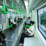 Sur les deux lignes de métro Cat Linh - Hà Dông et Nhôn - Gare de Hanoï, la satisfaction des usagers est au rendez-vous. Photo: VNA