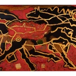 « Cheval », Nguyên Ngoc Tho, peinture laquée. Photos: baolaocai.vn