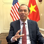 L’ambassadeur du Vietnam aux États-Unis, Nguyên Quôc Dung, lors de son entretien avec la VNA à Washington. Photo : VNA