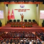 Le secrétaire général Tô Lâm s’exprime en clôture du 14e Congrès national du Parti communiste du Vietnam, à Hanoi, le 23 janvier 2025. Photo : VNA