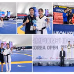 La combattante vietnamienne Bac Thi Khiêm célèbre sa victoire au Chuncheon Korea Open 2026, le 22 juillet. Photo : ThethaoVietNam