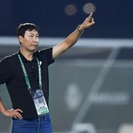 Kim Sang-sik vu lors du match contre le Kirghizistan, le deuxième du groupe A de la Coupe d’Asie des moins de 23 ans de l’AFC 2026. Photos: VFF