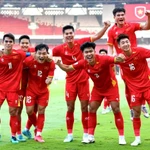 L'équipe vietnamienne des moins de 23 ans lors du Championnat des moins de 23 ans de l’ASEAN 2025. Photo : VFF
