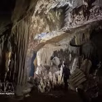 Dans la grotte de Chac Den, récemment découverte dans le parc national de Phong Nha-Ke Bàng, dans la province de Quang Tri. Photo : VNA