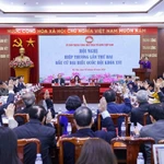 Vue des deuxièmes conférences consultatives du présidium du Comité central du Front de la Patrie du Vietnam. Photo: Mattran