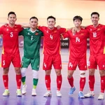 Des joueurs vietnamiens célèbrent un but lors de leur victoire 5-4 contre le Koweït en Coupe d'Asie de futsal de l'AFC 2026, le 29 janvier à Jakarta, en Indonésie. Photo : VFF