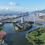 Le fleuve Hàn vu d'en haut. Photo: VNA
