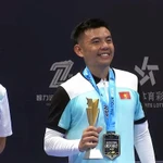 Le joueur vietnamien de pickleball Ly Hoàng Nam remporte son premier titre professionnel en simple messieurs sur le PPA Tour Asia lors de l’Open de Hangzhou 2025. Photo : PPA Tour Asia