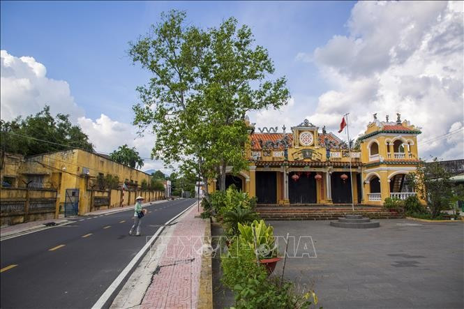 La maison communale (đình) de Hiep Ninh est placée sous la gestion directe du Comité populaire du quartier de Tan Ninh. Photo : VNA