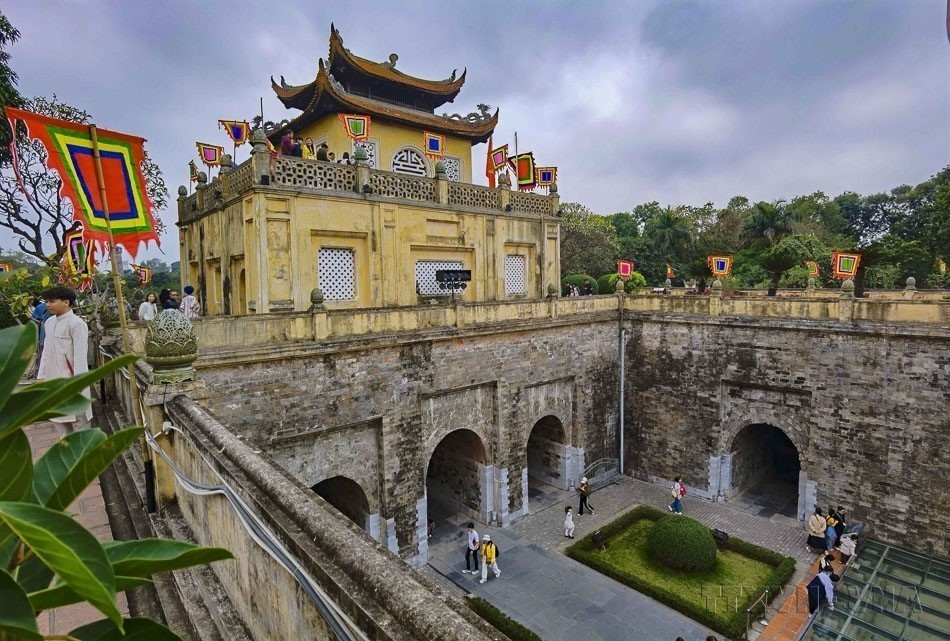 Classé au patrimoine culturel mondial de l’UNESCO, le secteur central de la cité impériale de Thang Long-Hanoï demeure une destination incontournable pour les passionnés d’histoire et de culture. Photo : VNA