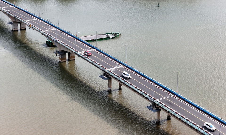 La route Rung Sac compte 8 nouveaux ponts, d'un coût d'investissement total de plus de 500 milliards de dongs. Photo : VNA