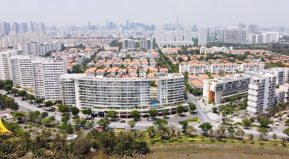 Panorama du quartier Nam Quang 2, zone résidentielle de Phu My Hung (7e arrondissement). Photo : VNA