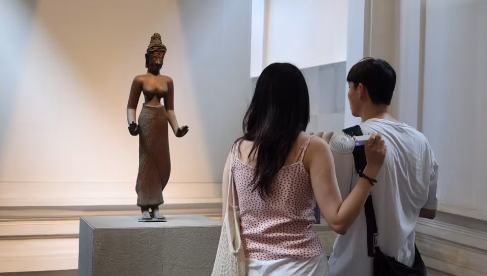 La représentation de la bodhisattva Tara figure parmi les 12 trésors nationaux de la sculpture Cham. Photo: Kha Pham – VNA