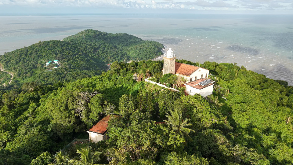 Vue aérienne de l'archipel de Hon Khoai, province de Cà Mau. Photo : VNA