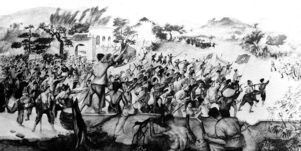 Le mouvement révolutionnaire de 1930-1931, culminant avec le mouvement "Xô viết Nghệ Tĩnh", a constitué la première « répétition générale » de la révolution vietnamienne sous la direction du Parti de la classe ouvrière, marquant un jalon en or de l’histoire nationale. Photo : VNA