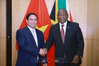 Le Premier ministre Pham Minh Chinh et le président sud-africain, Cyril Ramaphosa. Photo: VNA