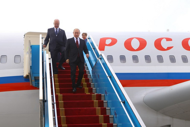 Le président Vladimir Poutine au Vietnam en 2017. Photo: VNA putin4.jpg