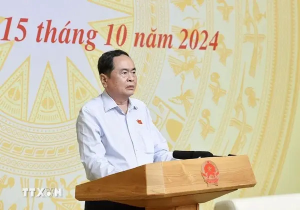 Le président de l'Assemblée nationale (AN), Trân Thanh Mân, également secrétaire du Comité chargé des affaires du Parti au sein de l'AN. Photo: VNA chinh-phu3.jpeg.jpg