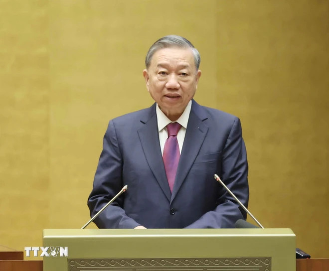 Le secrétaire général du Parti et président de la République Tô Lâm. Photo: VNA tong-bi-thu.jpg