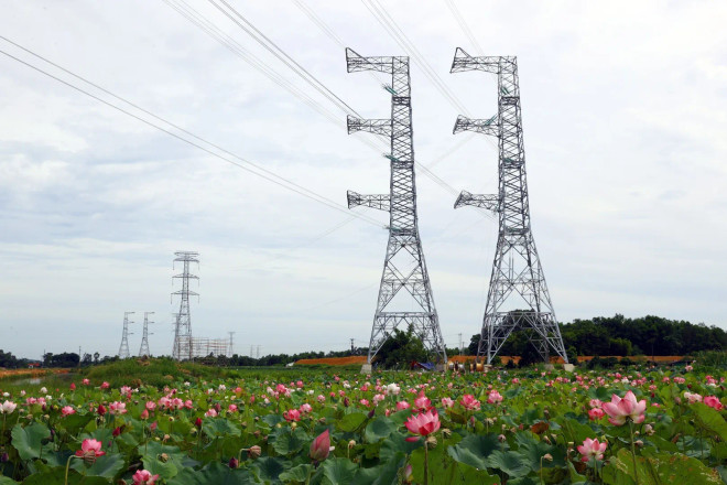 Le Vietnam a mis en œuvre le Plan national de développement de l’électricité pour la période 2021-2030 et prépare les infrastructures de transport pour soutenir l’industrie des semi-conducteurs. Photo : VNA 500kv.jpg