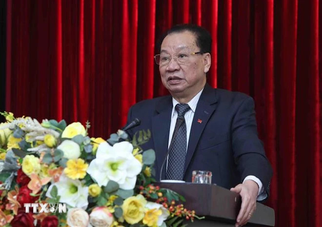 Le professeur et docteur Phung Huu Phu, ex-vice-président du Conseil théorique central. Photo: VNA phunghuuphu.jpg