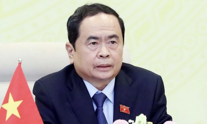 Le président de l'Assemblée nationale du Vietnam Trân Thanh Mân. photo: VNA 520241016073708.jpg