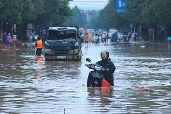 Inondation à Thai Nguyên. Photo: VNA