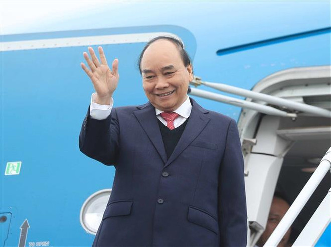 Le président Nguyên Xuân Phuc part pour la République de Corée ảnh 1 Le président Nguyên Xuân Phuc part pour la République de Corée ảnh 1