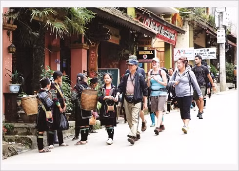 Sa Pa dans le cœur des touristes étrangers ảnh 3