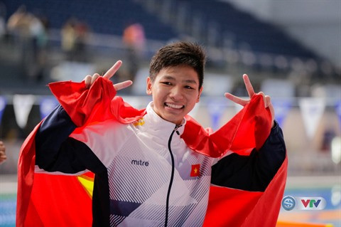 SEA Games 29 : Kim Son fait sensation sur 400 m x 4 nages ảnh 1 SEA Games 29 : Kim Son fait sensation sur 400 m x 4 nages ảnh 1