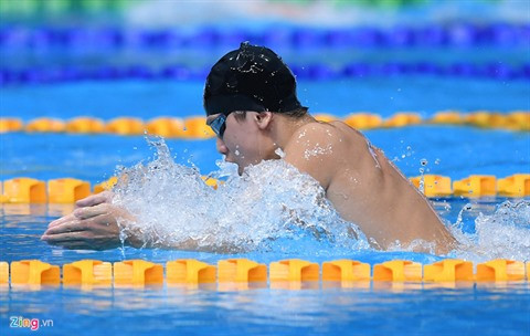 SEA Games 29 : Kim Son fait sensation sur 400 m x 4 nages ảnh 2 SEA Games 29 : Kim Son fait sensation sur 400 m x 4 nages ảnh 2