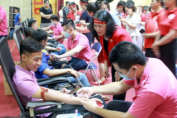 Le programme « Itinéraire rouge » arrive à Bac Giang, plus de 570 unités de sang collectées ảnh 1 Le programme « Itinéraire rouge » arrive à Bac Giang, plus de 570 unités de sang collectées ảnh 1