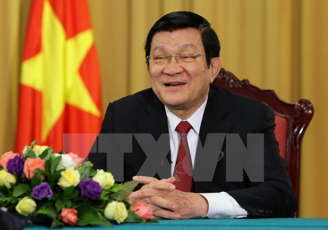 Truong Tan Sang : œuvrer ensemble pour l’essor du pays ảnh 1 Truong Tan Sang : œuvrer ensemble pour l’essor du pays ảnh 1