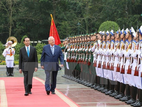 Le président israélien termine sa visite au Vietnam ảnh 1 Le président israélien termine sa visite au Vietnam ảnh 1