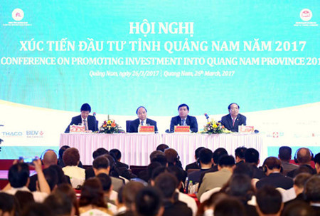 Le Premier ministre à une conférence de promotion de l’investissement à Quang Nam ảnh 1 Le Premier ministre à une conférence de promotion de l’investissement à Quang Nam ảnh 1