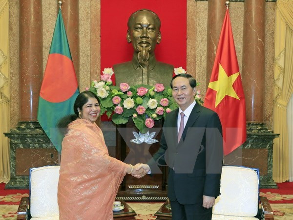 Le chef de l’Etat vietnamien reçoit la présidente du Parlement du Bangladesh ảnh 1 Le chef de l’Etat vietnamien reçoit la présidente du Parlement du Bangladesh ảnh 1