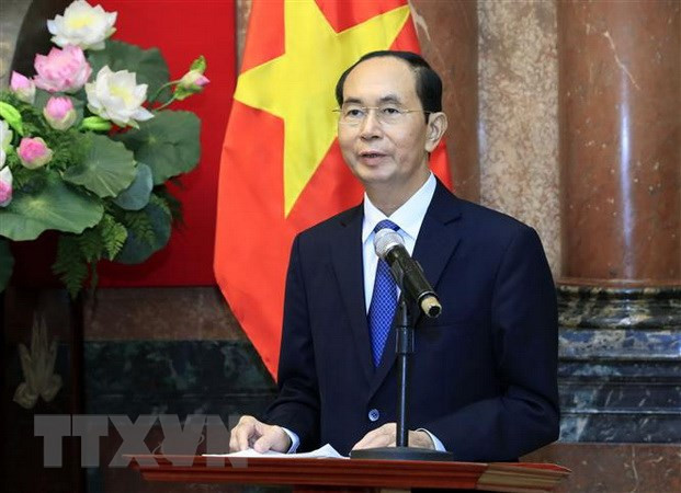 Des dirigeants étrangers rendent hommage au président Tran Dai Quang ảnh 1 Des dirigeants étrangers rendent hommage au président Tran Dai Quang ảnh 1