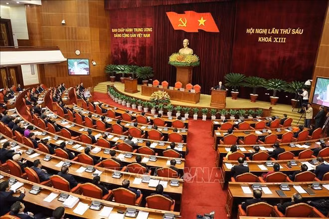 Communiqué de presse de la séance de clôture du 6e Plénum du CC du Parti du 13e mandat ảnh 1 Communiqué de presse de la séance de clôture du 6e Plénum du CC du Parti du 13e mandat ảnh 1